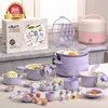 Cuisines Jouer à la nourriture Mini cuisine pour enfants sécurité cuisine complète fille petit ensemble puzzle pour enfants jouer maison jouets véritable ensemble de nourriture de cuisine pour les enfants 231019