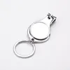 Keychains 100Pcs Multifunctional Nail Clipper Bottle Opener Carbon Steel Cutter Scissors Manicure Tools Keyring