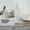 Подсвечники 4 шт. цилиндрическая стеклянная крышка чашка защитное свадебное украшение дымоход высокий боросиликат