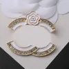 Spilla Sier placcata in oro Spille a cuore Spille per gioielli da sposa squisiti Spille Amanti romantici Accessori regalo Marchio europeo