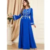 Ropa étnica Moda Abaya Musulmán Cuentas Bordado para Mujeres Largo Maxi Vestido Turquía Kaftan Islam Dubai Árabe Robe Marruecos Jalabiya