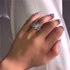 Splendido anello di promessa Eternity Band in edizione limitata in argento sterling 925 11 pezzi anelli di fidanzamento con diamante ovale cz per le donne288Q