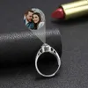 Wedding Rings Customized Po Silver Ring Personalized Projection Po Rings for Men Women Gift Wife Family Jewelry Wedding Anniversary 231020