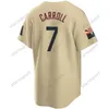 7 Corbin Carroll 23 Zac Gallen Baseball Jersey City Madison Bumgarner Ketel Marte Randy Johnson Luis Gonzalez Carson Kelly Evan Longoria Mark Melancon Nick Ahmed