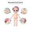 Dolls 8pcsSet BJD Jointed Doll 16cm 13 Ball Joints Fashion Dolls With Full Set Clothes Dress Up Girl Toy Birthday Gift With Box 231019