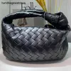 BottegVenetas Teen Jodie Knotted Underarm Handbag 7A Woven Genuine Leather Leather the Latest Knitted Is Made of All Cow Leather and Does Not Match the Soft Art Han