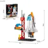 Blocks City Space Rocket DIY Craft Launch Center Base Model Assembling Bricks Children's Toy Building Blocks Small Set Boys Gift R231020