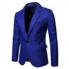 Blazer bleu Royal veste hommes blazers occasionnels automne printemps mode costume mince hommes Blazer Masculino vêtements Vetement Homme der Anzu231t