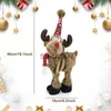 Décorations de Noël Jouets en peluche de renne simulés Poupées en peluche de cerf de Noël Jouets en peluche d'élan de Noël Décoration de Noël Joyeux Nouvel An Meilleur cadeau pour enfants x10