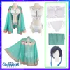 Cosplay Genshin Impacto Traje de cosplay Venti Traje de baño Vestido deslizante Bikini Bañista Natación Ropa de playa Fiesta Chicas lindas Traje de baño de verano