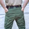 Mäns byxor IX9 City Military Tactical Pants Men Swat Combat Army Pants Casual Men Handing Pants Outdoor Camping Cargo Waterproof Pants 231019