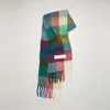 Plaid ac cashmere scarf designers filt vinter halsduk för kvinnor färgglada lång tofs echarpe mjuk förtjockna mode par lyx halsdukar enkla trendiga hj01