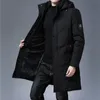 Męskie Parkas Najwyższa jakość Zimowa marka projektant Designer Casual Fashion Owewear Men Men Longline Windbreaker Coats Odzież 231020