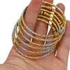 Bangle Dubai Ladies Bracelet Two Color Ball African Silver White Indian Gold Girl Wedding Bridal Jewelry Gift 231019