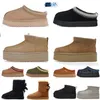 2024 mujeres invierno ultra mini bota botas de plataforma de diseñador para hombres para mujer mantener la piel del tobillo caliente sobre la rodilla botines zapato casual zapatillas tasman tazz botines 35-42