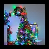 クリスマスの装飾カラフルなリモートコントロールLEDライトポータブル防水ハロウィーンツリープラグ231019