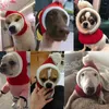 Cão vestuário engraçado gato chapéu de natal adorável roupas de animais de estimação para cães bonito malha inverno mais quente snood headwear acessórios