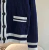 23SS Sonbahar Tasarımcı Sweater Kadınlar hırka uzun kollu lüks jumper örgü kaşmir kazak