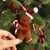 Christmas Decorations 3 Christmas fuzzy gingerbread doll Christmas tree pendant New Year children's gift pendant Christmas decoration x1020