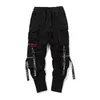 Mannen Broek mannen Lente Linten Amerikaanse Hip Hop Cargo Broek Trendy Koreaanse Overalls Mannen Merk Potlood Broek 231019