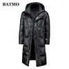 Coletes masculinos 2024 chegada inverno 90 pato branco para baixo jaquetas homens homens quentes grossos longo parkas casaco 09 231020