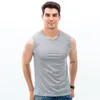 2st Lot Mans Summer T Shirt Cooling Vest Ice Silk Quick Dry Top Tees O Neck Sleeveless T-shirts For Work Out Sports Male CO290L