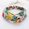 Designer pannband Silk Cross Elastic Women Painband Girls Flowers Hair Bands Scarf Accessories Gifts headwraps Knitting Lint FA173S