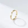 Cluster Rings Small Square Surrounded Lovely Stacking For Women Minimalist Sparkling CZ Zircon Wedding Engagement Jewelry Gift