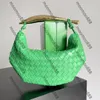 12A All- Nuovo Designer di qualità a specchio Saglie classiche Sardine Borse da 33 cm Borse per frizione a latte da donna Luxurys Intreciato in pelle borse in pelle metallica borsetta verde