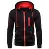 Homme sweat à capuche hommes veste de sport vestes décontractée homme fermeture éclair manches longues haut printemps automne vêtements hommes vêtements