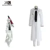 Cosplay Isana Yashiro K retour du roi Cosplay Costume d'anime japonais pour adultes unisexe Costume blanc uniforme Costumescosplay