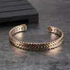 Bangle ikuinen koppararmband för kvinnor ros justerbara armband hälsoenergi smycken