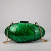 Kvällspåsar Pearl Acrylic Evening Bags Designer Luxury Clutch Purse Mini Women's Wallet Shell Chain Shoulder Crossbody Wedding Party Handbag 231019