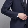 Ternos masculinos 5xl (calças blazer) high-end cor sólida notch colar terno negócios casual vestido de casamento noivo 2 peças conjunto