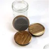 Drinkware Lid Natural Wooden Beverage Drinkware Lid 70Mm 90Mm Environment Friendly Round Bottle Cap Jar Bamboo Lids Home Garden Kitche Dhx9J