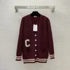 Celi1 Ny 2023 Designer Jacket Women Letter Designer Tröja Knit Tröja Cardigan Women Sweater Long Style Cardigan Leisure Birthday Christmas Present