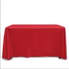 Nappe de table rectangulaire en satin, lavable en polyester, résistante aux taches, 231019