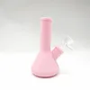 Hookahs 5.0 polegadas design de copo Bongs de silicone inquebrável plataforma de petróleo bongo de água com tigela de vidro tubo de água de silicone