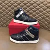 New High Top Men Gancini Sneakers Shoes Rubber Sole Lace-up Man Skateboard Walking Calfskin Leather Outdoor Brands Footwear EU38-46 02