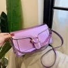 Trendy Women Designer Bag C-Letter Crossbody Bags Multicolour Designer Handbag Fashion Bright Leather Shoulder Bags Small Square Messenger Bag 230612