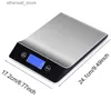 Bathroom Kitchen Scales Kitchen Scale 15Kg/1g Stainless Steel Electronic Digital Scales Grams Balance Smart Food Scale For Coffee Weighs Baking Cooking Q231020