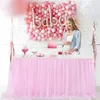 Tafelrok 183x77cm Tafelrokken Verjaardag Tule Bruiloft Tutu Tule Babyshower Bruiloft Home Decor 231019