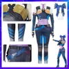 Cosplay Anime jeu Valorant néon Cosplay Costume perruque fête Halloween carnaval Costume bleu femmes vêtements de Combat tenue pour uniforme adulte