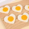 Party Decoration Heart-Shaped Simulation Fried Egg Model Pography Prop Food Display Fake