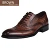 Chaussures habillées Plus 48 Hommes Formel Crocodile Modèle Faux Cuir Brogues Marque Designer Mâle Fête Mariage Mocassins Occasionnels