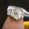 Wristwatches CARNIVAL Original Tourbillon Watch For Men Top Date Sport Waterproof Automatic Mechanical Men's Watches Relogio