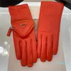 Gants d'hiver en cuir pour hommes et femmes, mitaines chaudes pour moto, à paume ouverte, de Sport, de Baseball