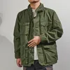 Hunting Jackets K803 Men's Military Tactics Jacket Multiple Pockets Cargo Coat Thicken Lining Padded Clothes M-65 Army For Male