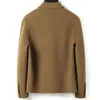 Men's Wool Blends 2023 Double Sided Woolen Warm Men Coat Fashion Vintage Simplicity Handsome Thicken Jacket Autumn Winter Casual Short 231020