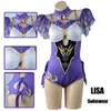 Cosplay Cosplay Genshin Impact Costume Miss Hina Lisa Hutao Costume da bagno Costumi da bagno Gioco Anime Donna Bikini sexy Costume da bagno Rolecos Dress